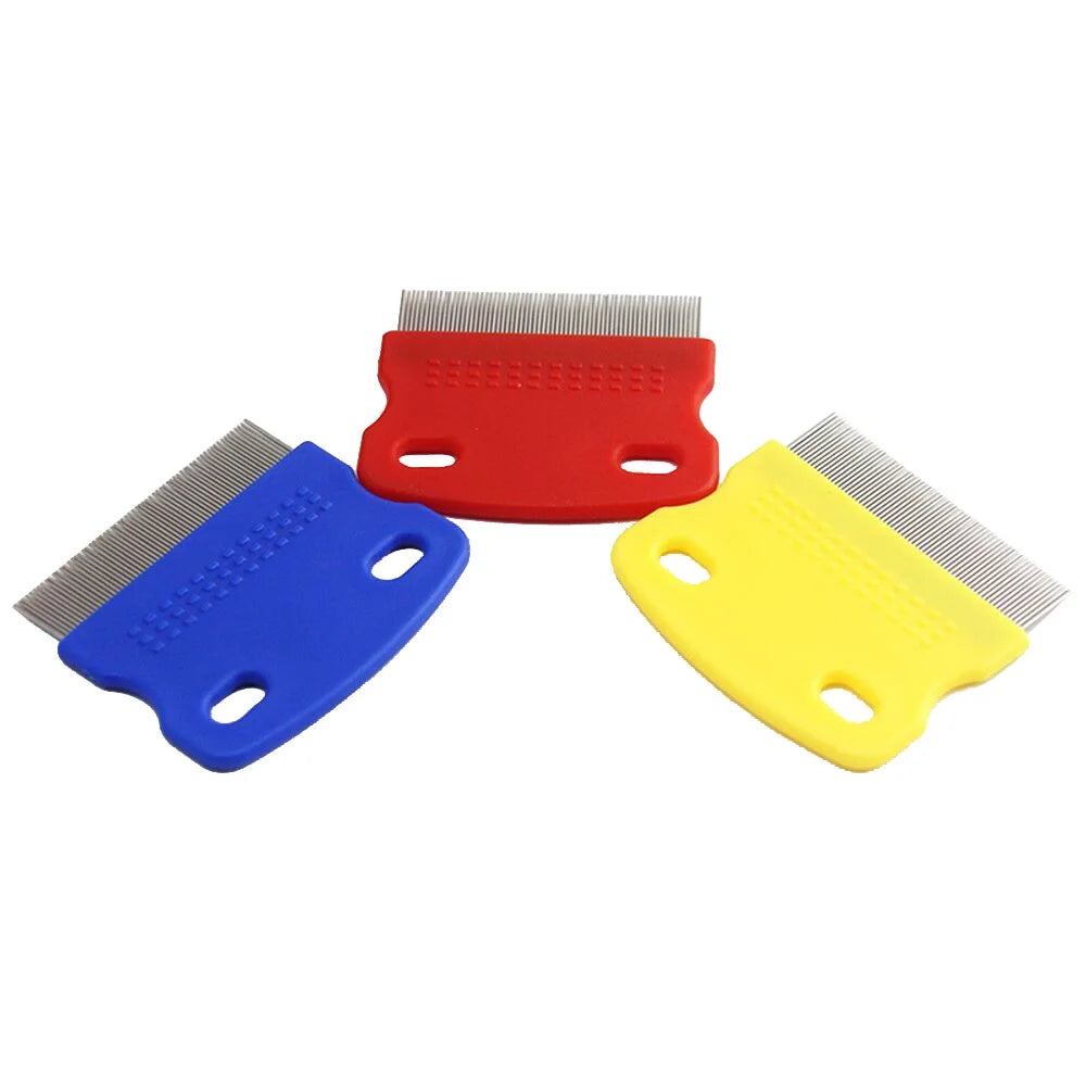 Pet Hair Grooming Comb Stainless Steel Fine Toothed a7