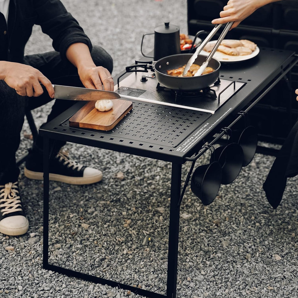 Folding Camping Table with Gas Stove and Carrying Case a7k