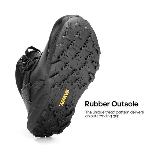 Men's Waterproof Tactical Work Boots Leather Combat Hiking q7B