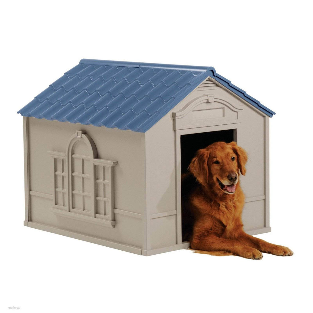 Large Weatherproof Resin Dog House 2 Pack k7