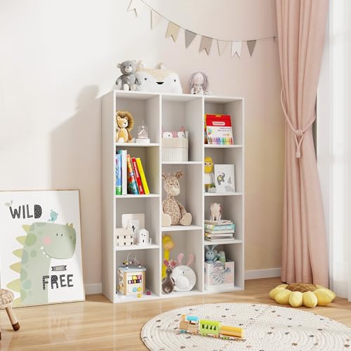 Reversible Bookcase with Anti-tip Kits, White q7