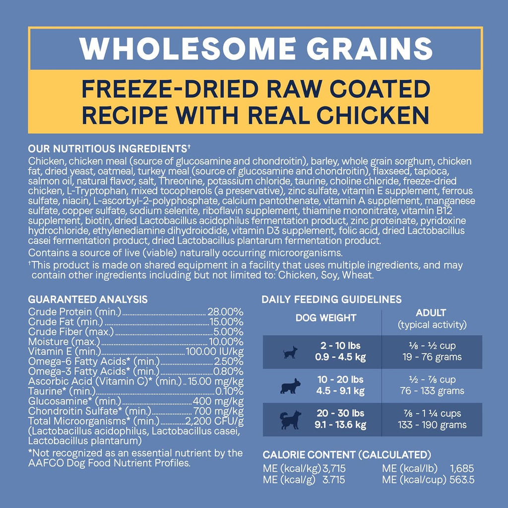 Dry Dog Food for Small Breeds Chicken Recipe 4 lbs a7