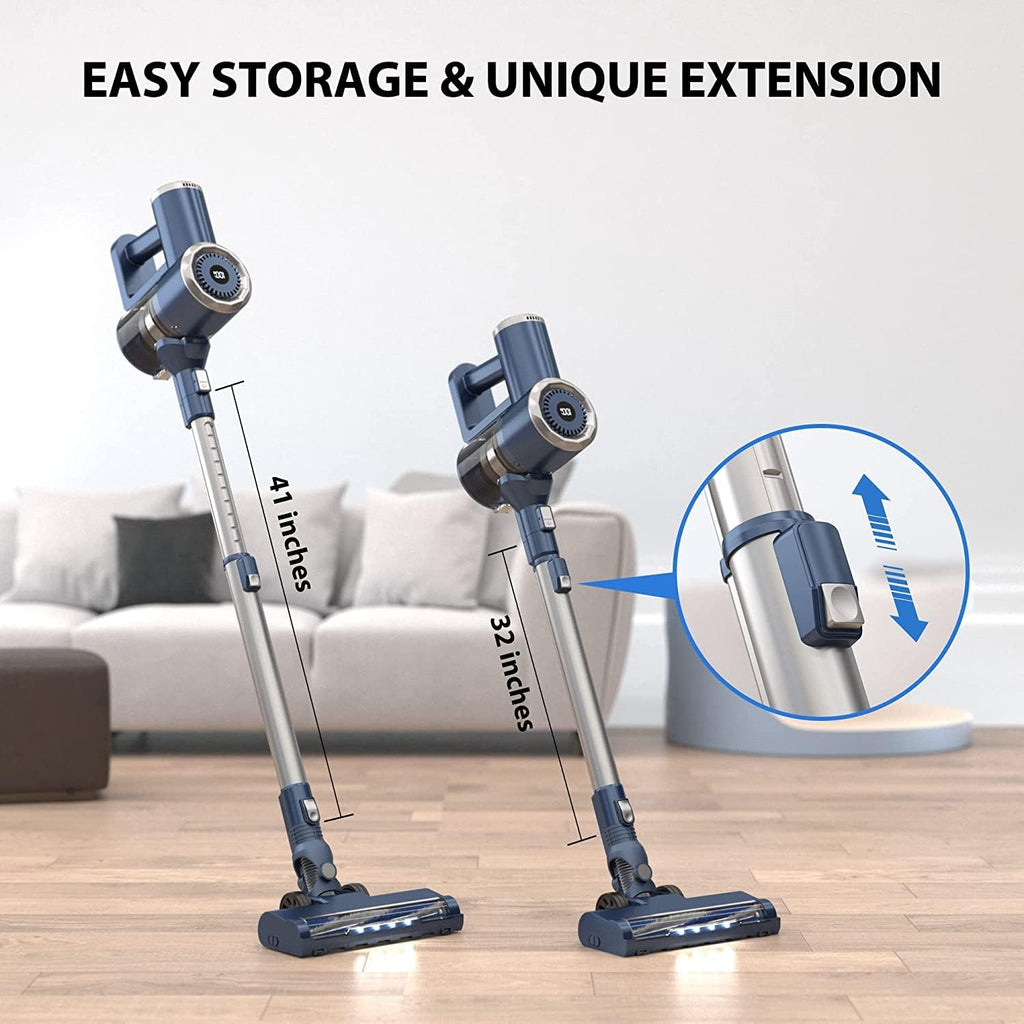 Cordless Stick Vacuum Cleaner with LED Display 20000Pa 4in1 Lightweight a7