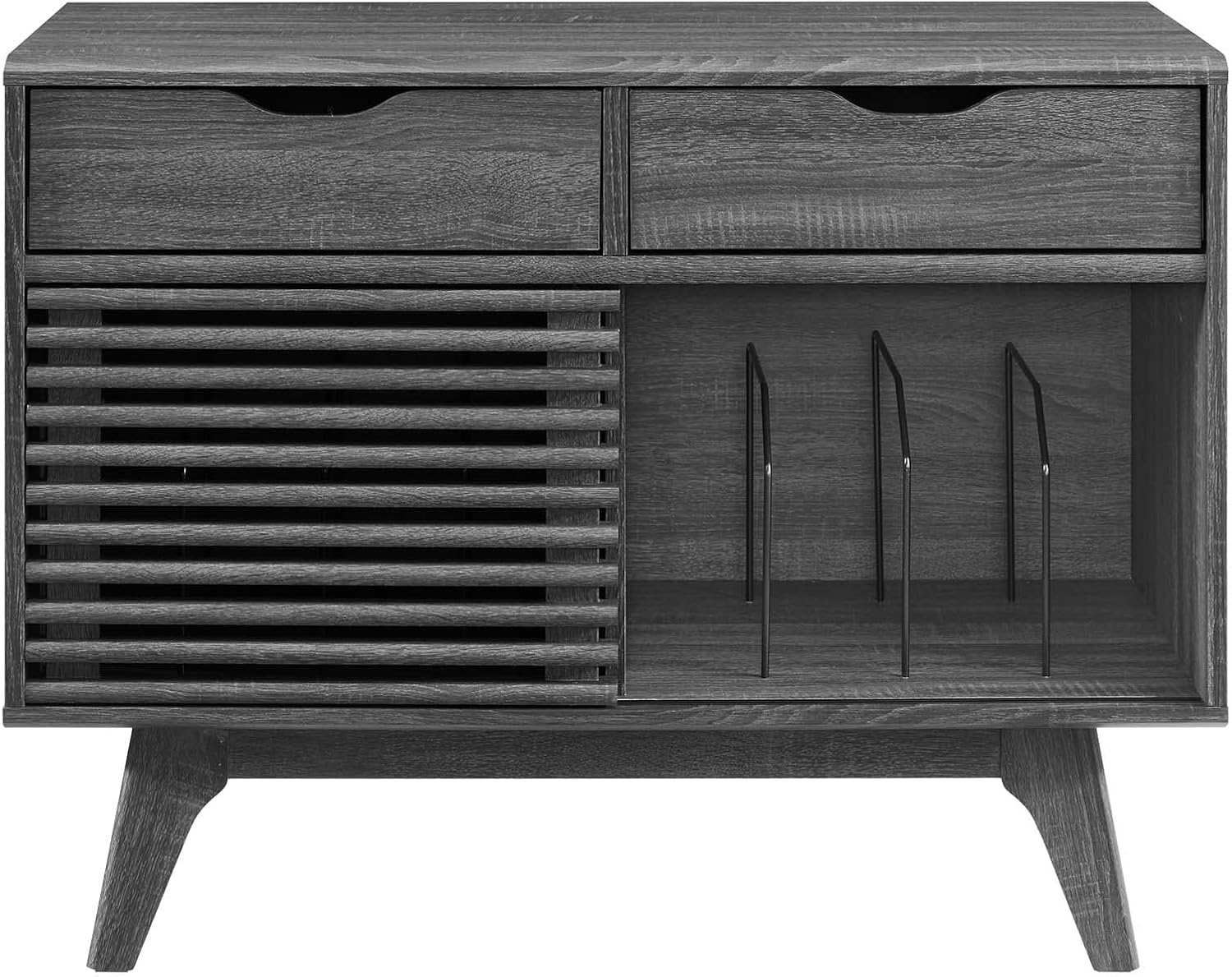 Vinyl Record Display Stand with Drawers a7k