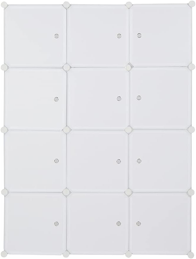 Cube Storage Organizer Shelves White a7