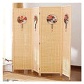 Room Divider Privacy Screen 4 Panel Folding Screen Room Divider, Commercial/Home Wall Partition Panels for Teahouse/Gazebo/Lobby, Freestanding & Folding, 5/5.6/6 ft Tall(180cm/70.9in Tall)