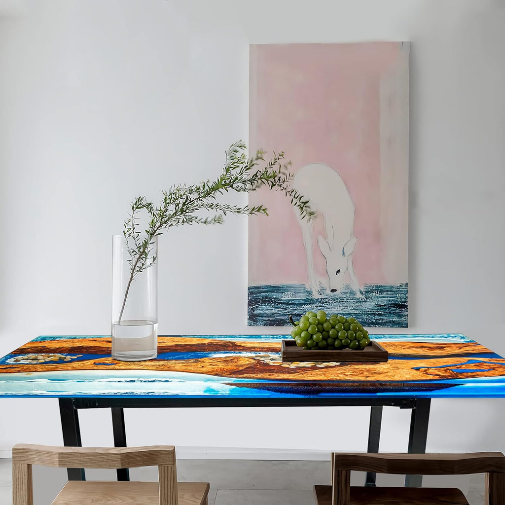 Epoxy Resin River Table for Home Office Dining a7