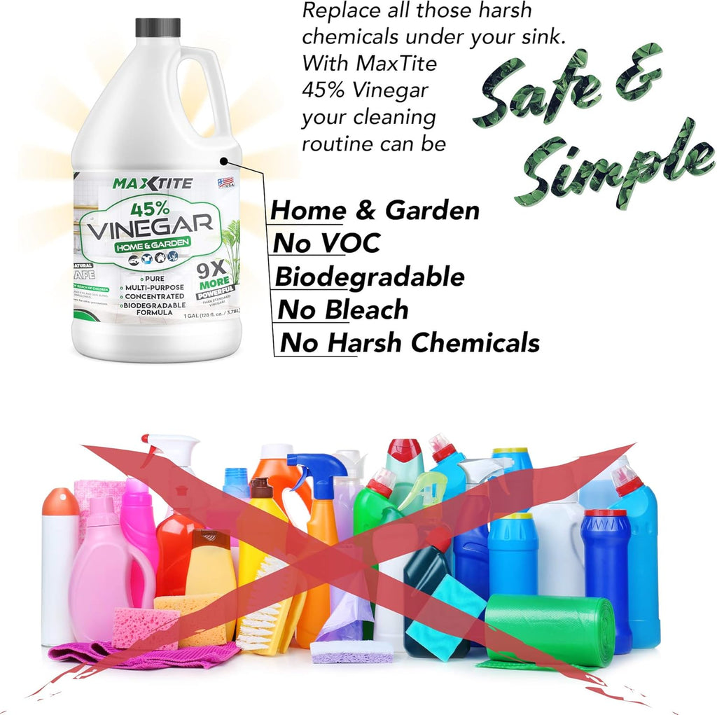 Concentrated Vinegar Cleaner for Home & Garden 1 Gallon k7