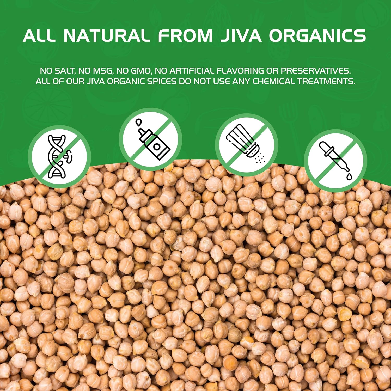Organic Raw Chickpeas Whole Garbanzo Beans 4 LB Large Bag a7