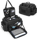 SAMDEW Patrol Bag, Police Gear Bag for Law Enforcement & Police Equipment, Car Front Seat Organizer for Police, Truckers & Travelers, with Laptop Layer (up to 15.6"), MOLLE Compatible, Black, Bag Only
