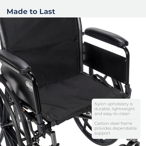 Wheelchair with Removable Arms and Swing Footrests 20 Seat k7