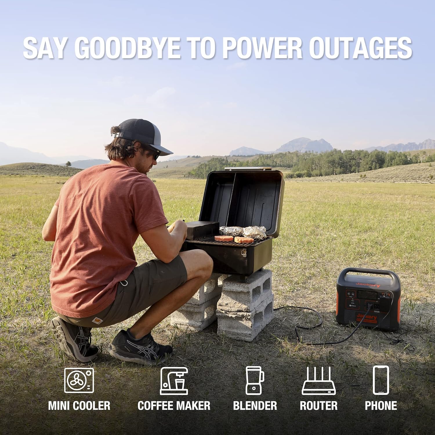 Portable Power Station 1534Wh Generator 1800W AC Outlets RV Camping k7