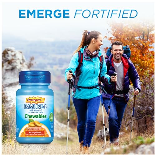 Immune Support Chewable Tablets with Vitamin C & D, Orange Flavor 42 Count k7