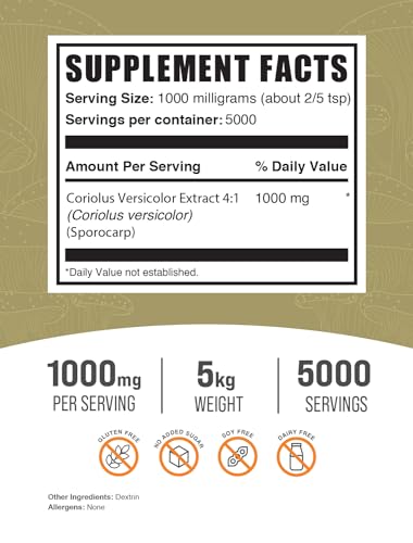 Turkey Tail Mushroom Extract Powder 500g a7