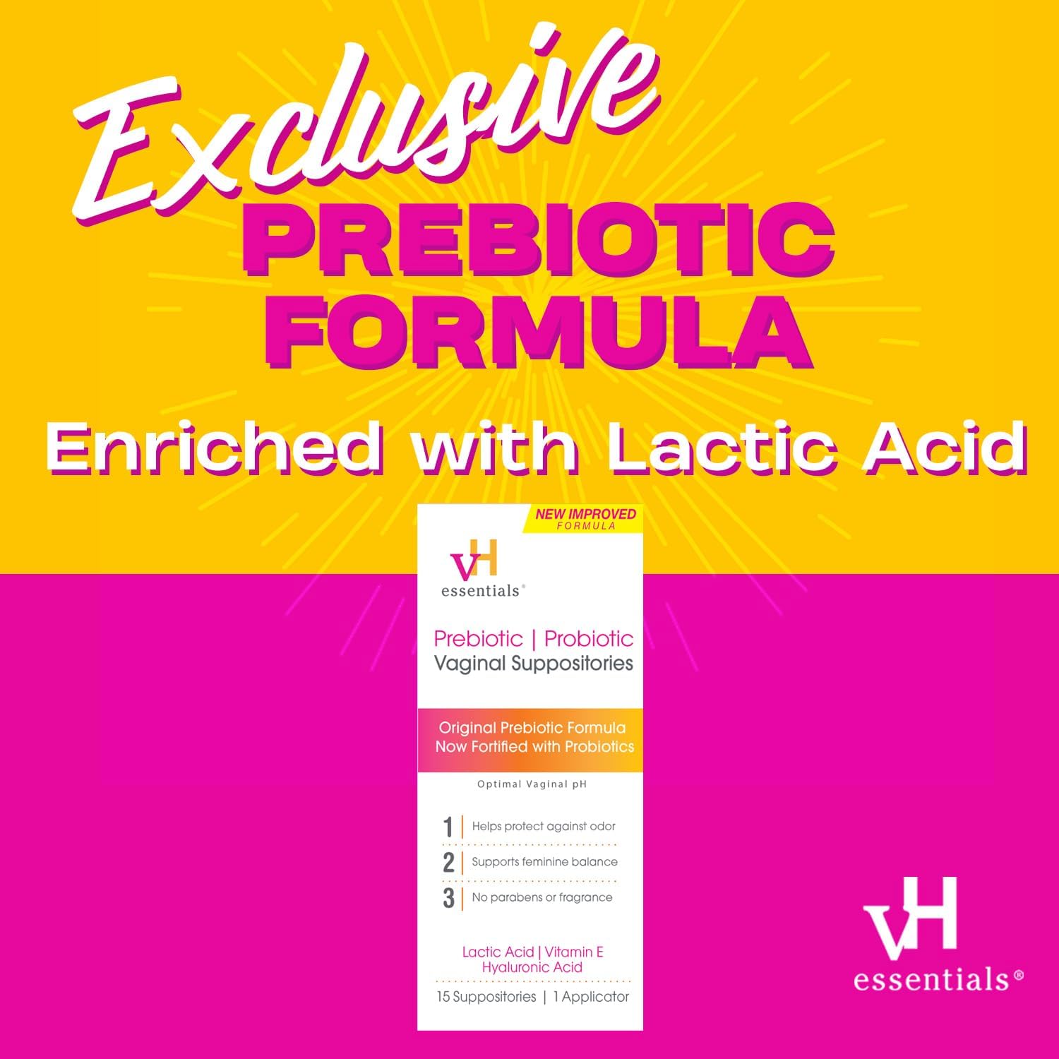 Prebiotic pH Balanced Vaginal Suppositories, 15 Count k7