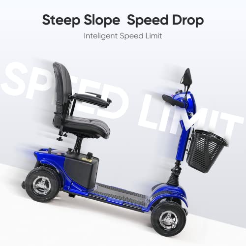 4 Wheel Mobility Scooter with Lights, Rearview Mirror & Basket a7k