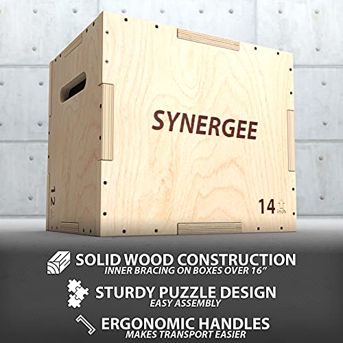 Wood Plyometric Box for Jump Training 3-in-1 k7