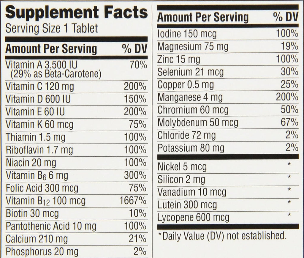 Multivitamin Supplement Tablets, 400 Count q7m