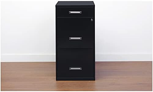 Metal Organizer Pencil Drawer Vertical File Cabinet 18in Black k7