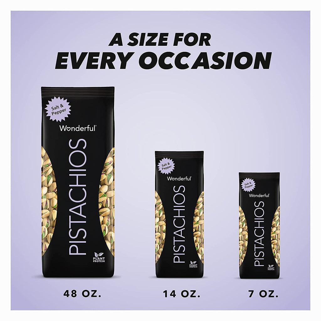Salt & Pepper Pistachios 48oz Pack of 2 a7
