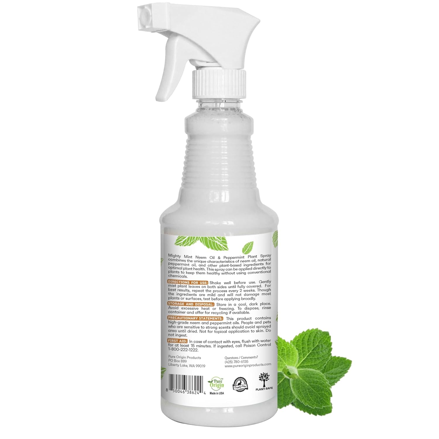 Neem Oil & Peppermint Plant Spray 16oz k7