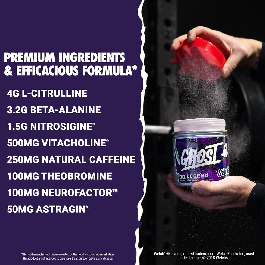 Grape Pre-Workout Powder, 30 Servings k7p