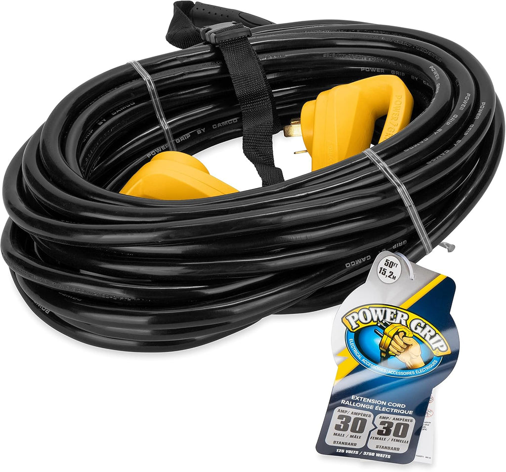 Camco 50ft Heavy-Duty 30-Amp RV Extension Cord k7