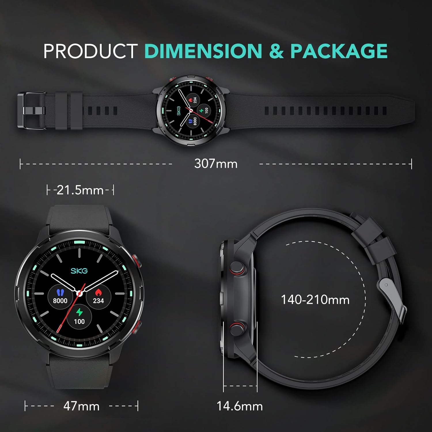 Smart Watch GPS Fitness Tracker Heart Rate Sleep Monitor IP68 Waterproof a7