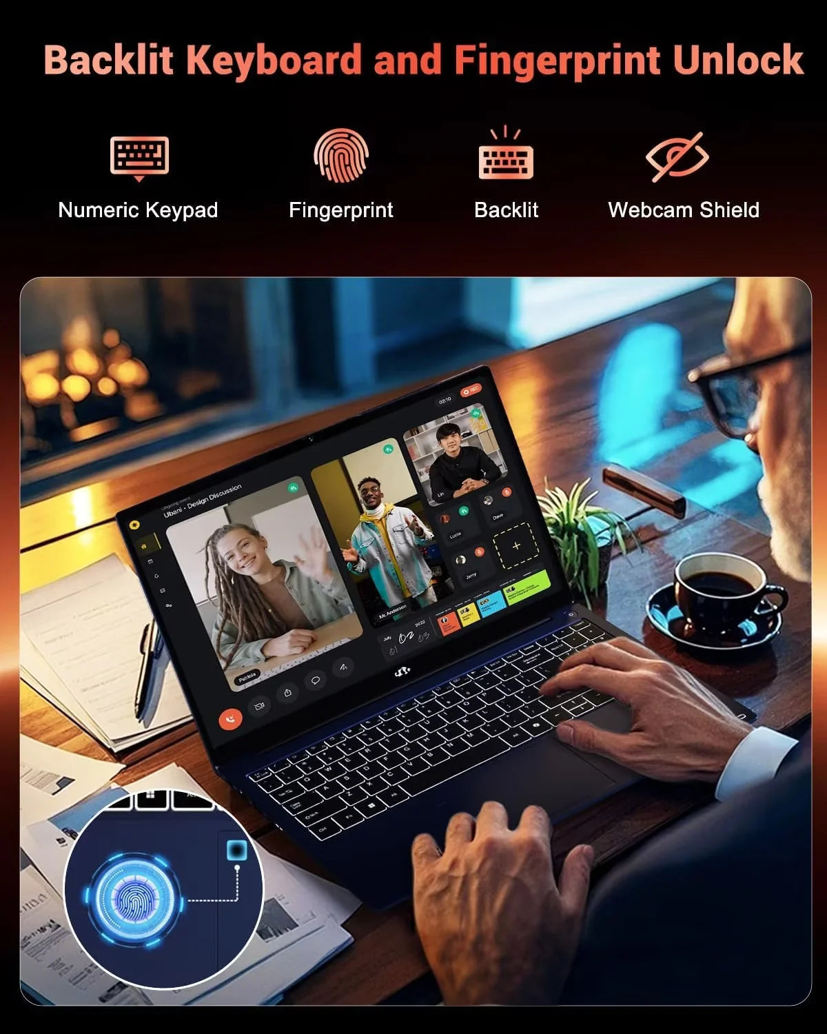 15.6" Gaming Laptop IPS FHD 32GB DDR5 2TB SSD k7