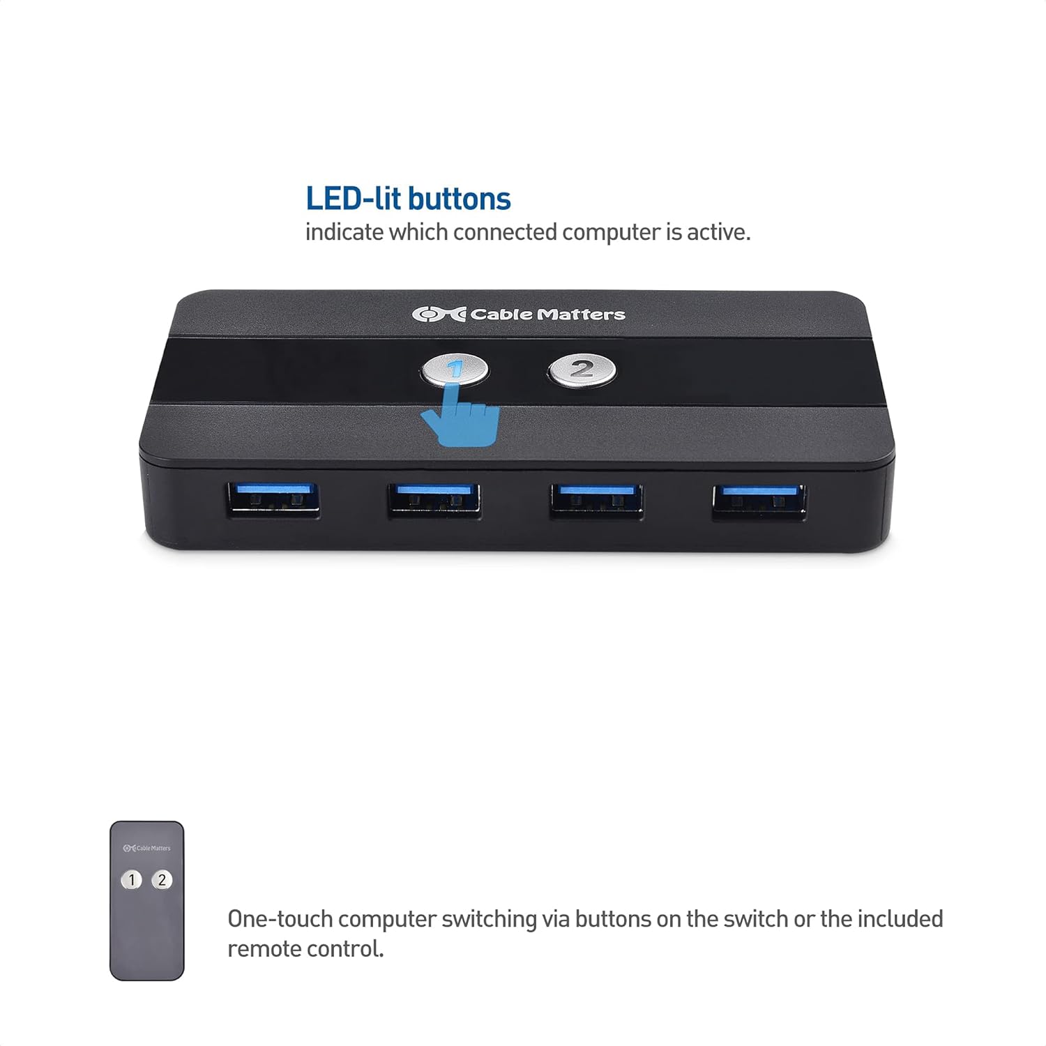 Dual 4K 60Hz USB C KVM Switch 2 Computers HDMI DisplayPort 4x USB 3.0 Remote Control k7p