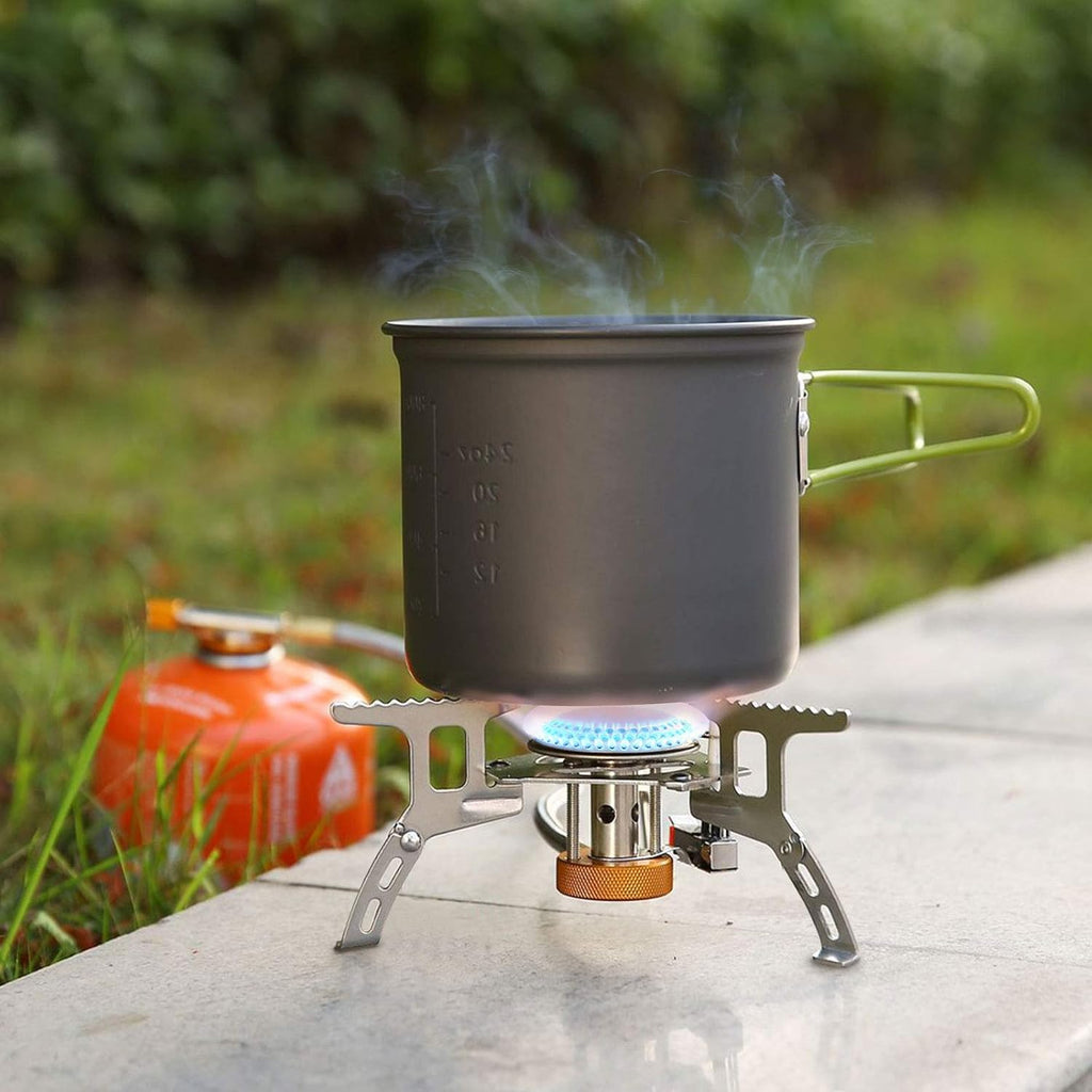 Camping Gas Stove 3700W Portable Burner with Piezo Ignition k7m