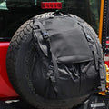 PARTOL Spare Tire Trash Bag Trash Bag Overland Gear Organizer Cargo Garbage Tool Trunk Rear Wheel Bags for Outdoor Camping Jeep Wrangler UTV SUV RV Truck Off-Road Recovery Backpack