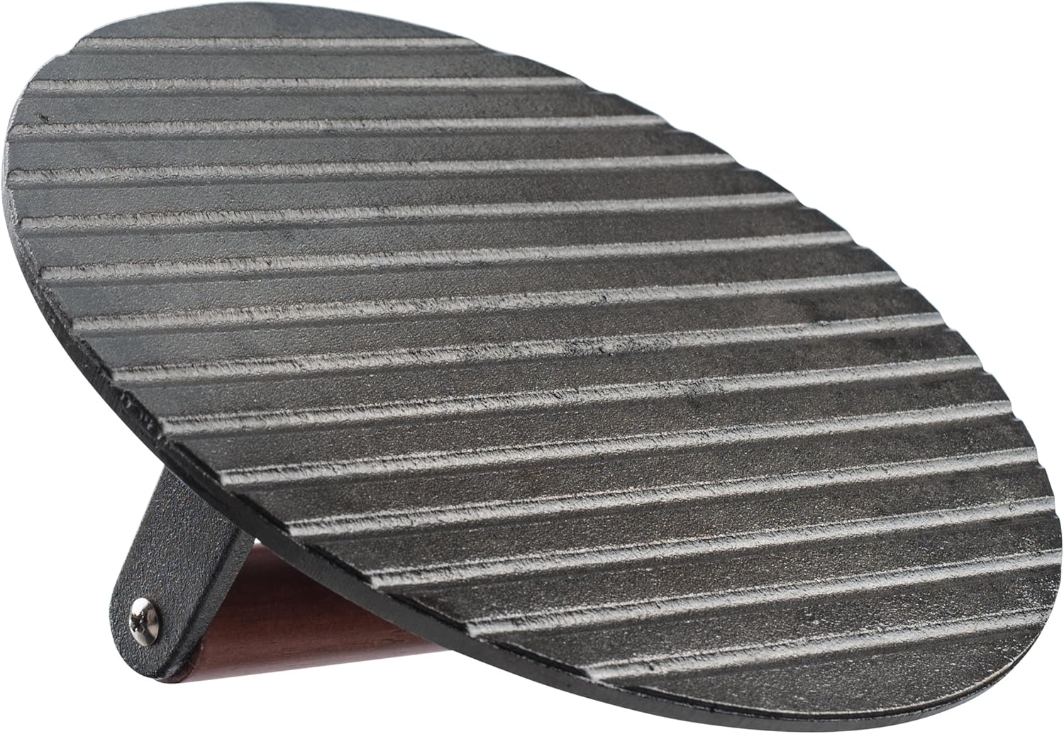 Cast Iron Grill Press with Wood Handle 8.5 Inch a7