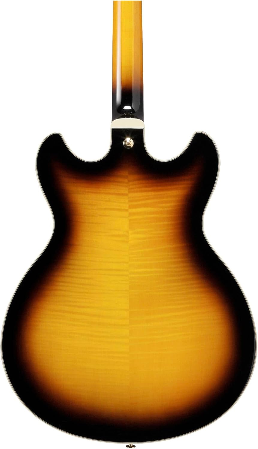 Semi-Hollow Electric Guitar Sunburst k7m