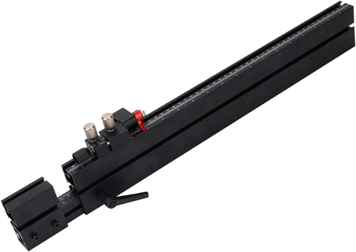 Table Saw Miter Gauge Fence Telescoping 941mm Double Sided Scale Extended Support k7p