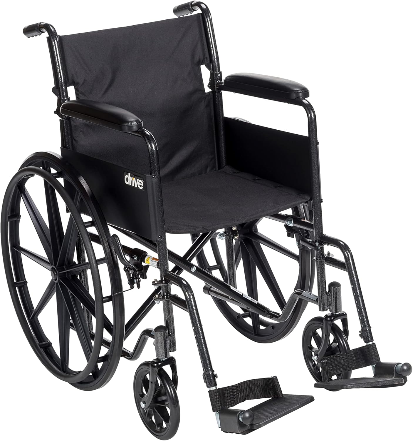 Folding Transport Wheelchair with Removable Footrest Commode Chair k7m