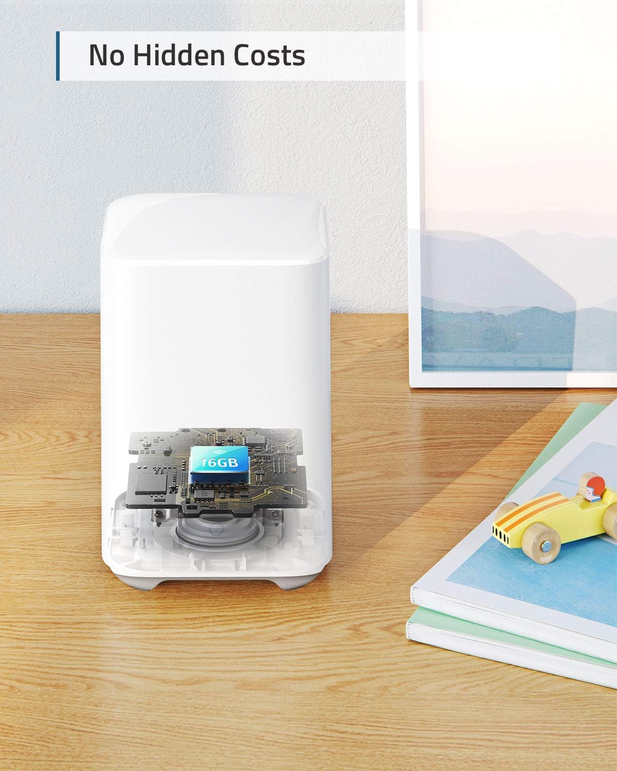 Wireless Home Security Add-on Camera 2K Battery Life7q