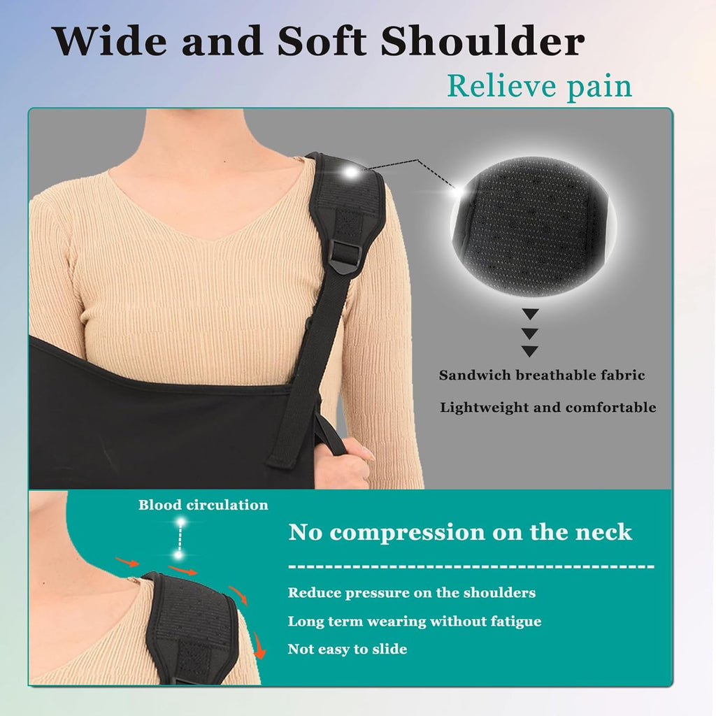 Arm Sling Shoulder Immobilizer Breathable Rotator Cuff Support Brace k7