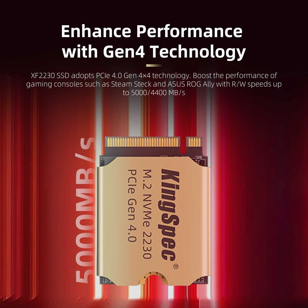 M.2 2230 SSD PCIe 4.0 5000MB/s with Heatsink k7