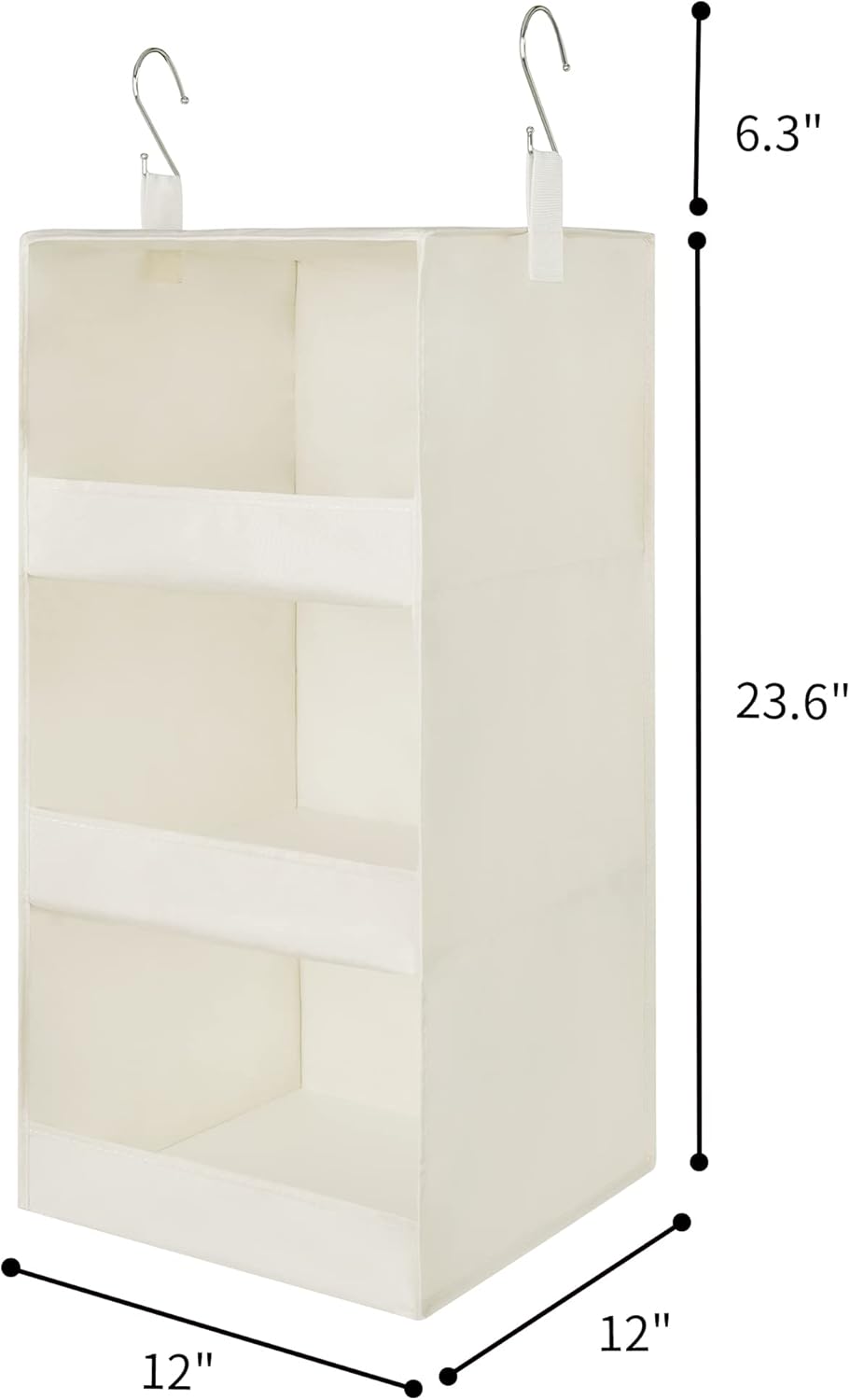 Cloth Storage Bins with Hanging Closet Organizer q7