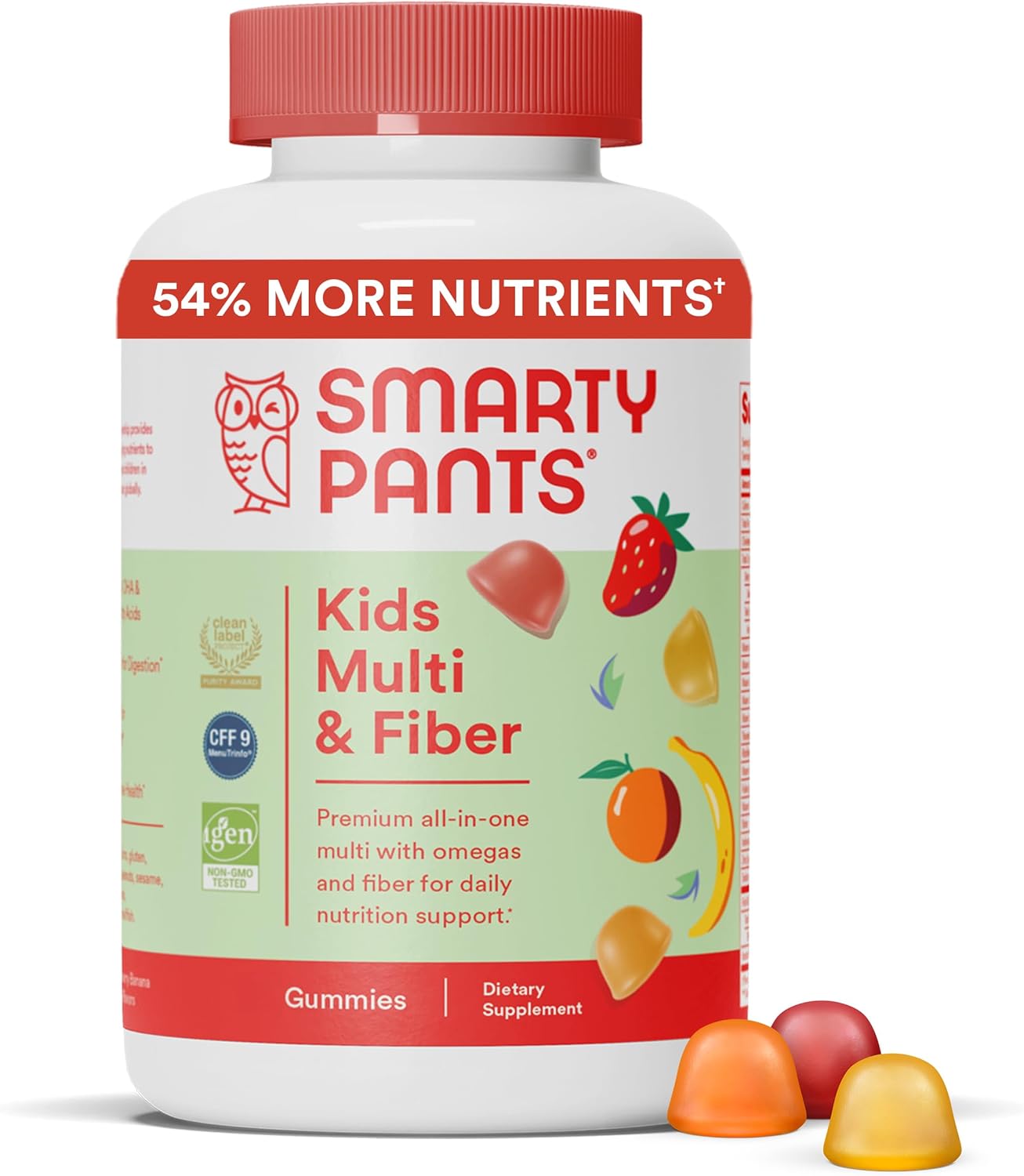 Sugar Free Kids Multivitamin Gummies with Omega 3 and Fiber a7