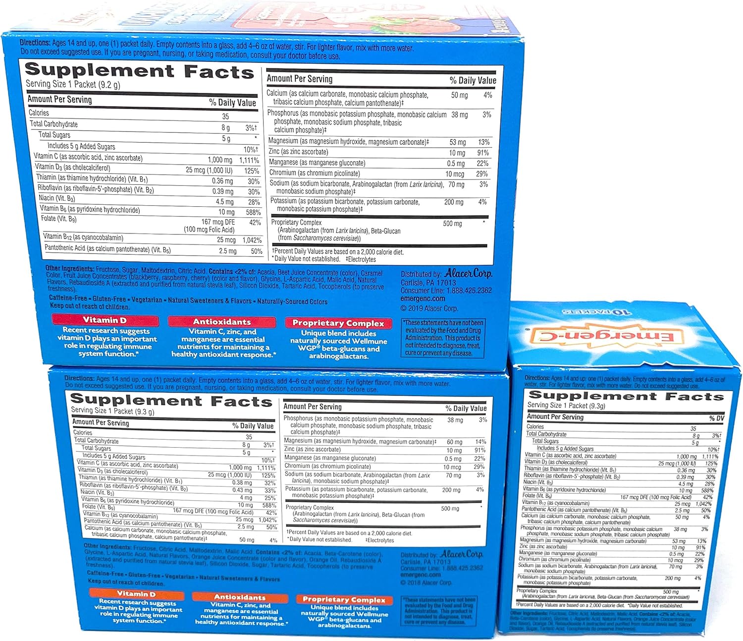 Dietary Supplement Fizzy Drink Mix Powder Super Orange Raspberry k7m