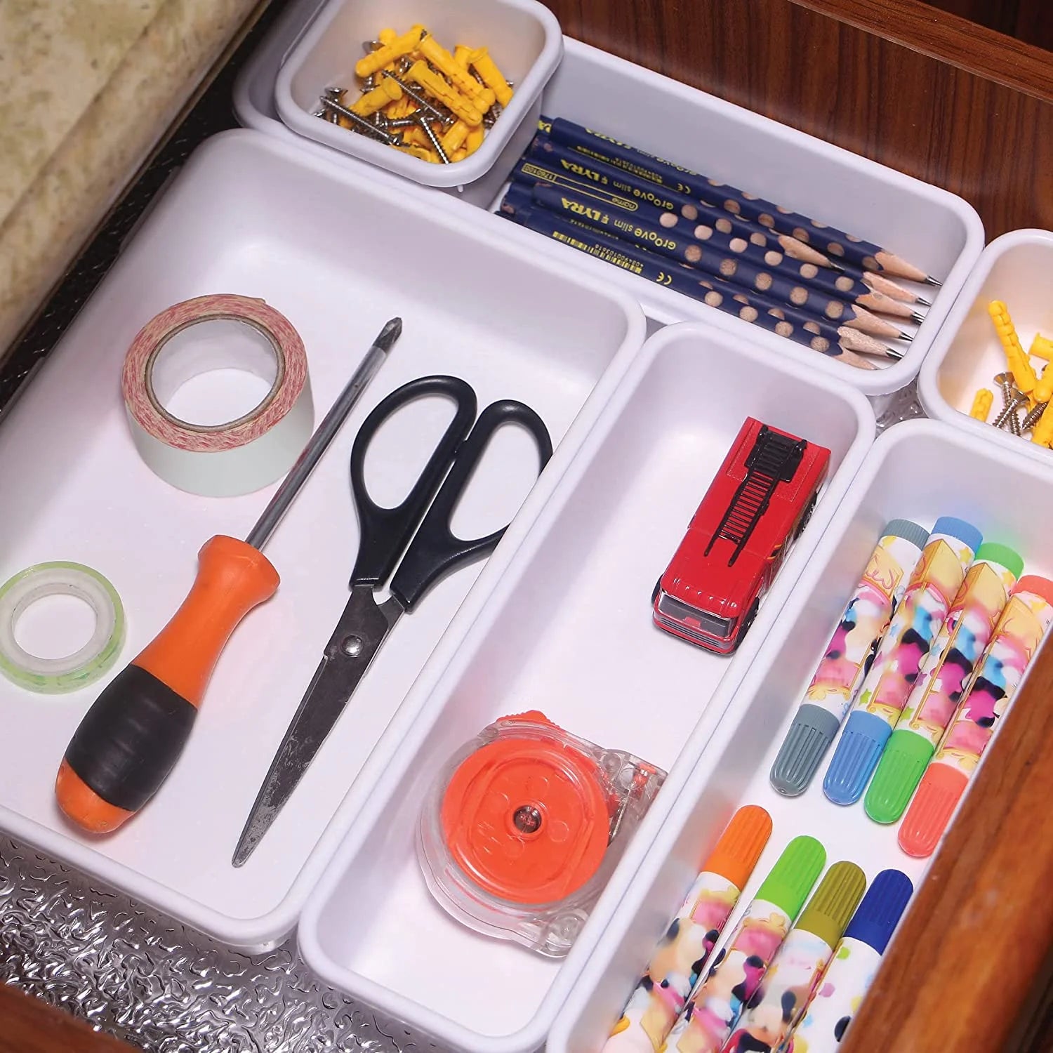 Plastic Drawer Organizer Trays 42 Pack a7