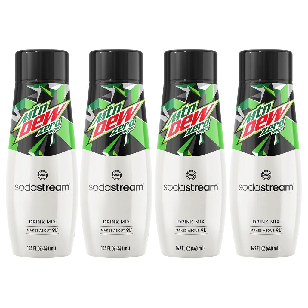 SodaStream® Mountain Dew ® Zero Sugar Soda Drink Mix, 14.9 Fl oz. (4 Pack)