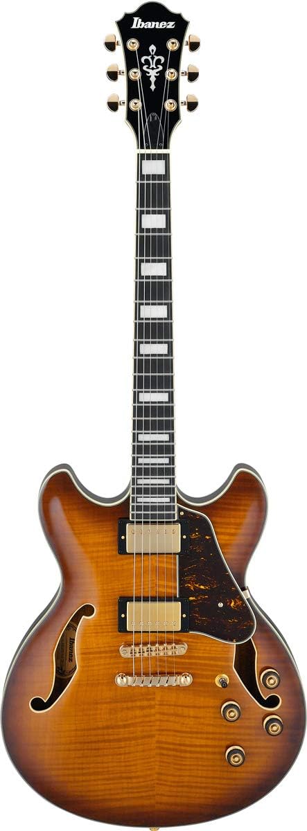 Semi-Hollow Electric Guitar Sunburst a7