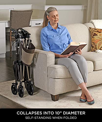 Foldable 4-Wheel Rollator with Seat for Seniors k7m