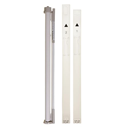 Retractable Mesh Baby Gate 33in Tall 55in Wide White a7