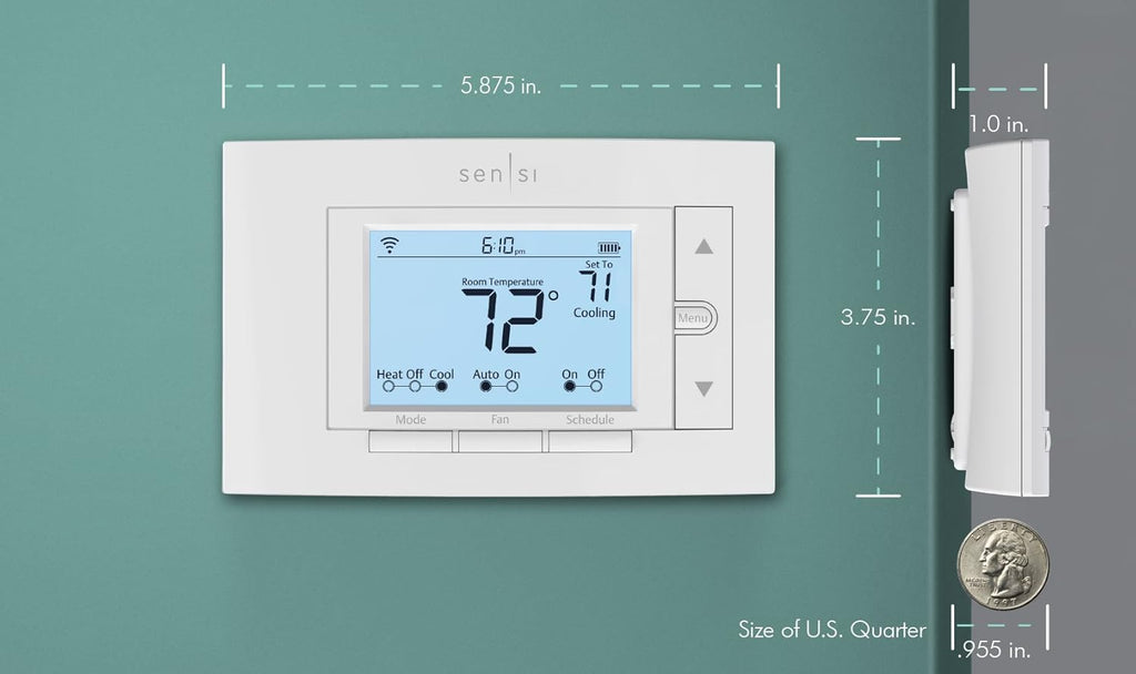 Smart Wi-Fi Thermostat for Smart Home, DIY, Works with Alexa, Energy Star Certified, 2-Pack q7k