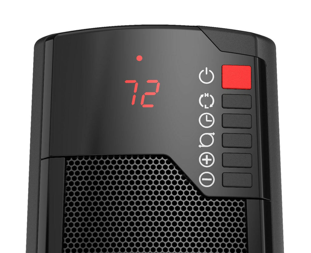 Ceramic Tower Space Heater with Remote, Black k7m