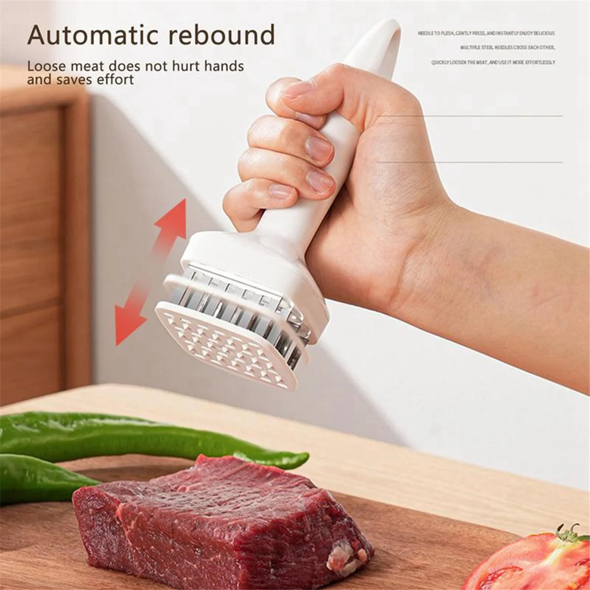 Meat Tenderizer Needle, Stainless Steel Prongs, 17cm k7